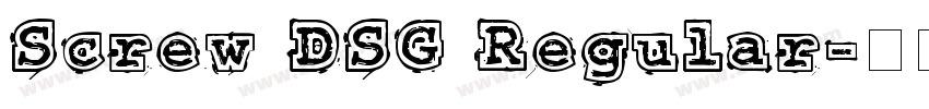 Screw DSG Regular字体转换